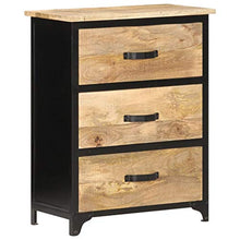 FAMIROSA Cassettiera 60x30x75 cm in Legno Massello di Mango