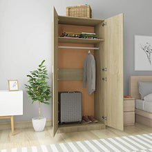 Festnight Armadio Rovere Sonoma 90x52x200 cm in Truciolato