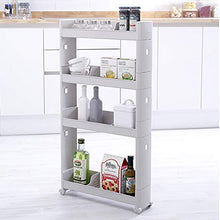 YIN YIN Carrello per Ripiani Carrello con ripiano, ripiano in plastica for Cucina, Semplice ed Elegante, Compatto, Frigorifero, Ristorante, Hotel, Passeggino, Bianco, 3 Dimensioni Carrello a rulli