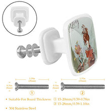 Cervo di primavera 4 PCS Pomelli per Porta, Pomolo per Mobile, Pomelli per Mobili con Viti, Maniglia per Armadietto, Pomelli per Porta, Pomelli per Cassetti per Porta, Armadio, Cassetto e Credenza