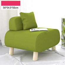 Chengzuoqing-Home Divano Pigro Divano Moderno Lazy Small Sofa Simple Sofa for Living Room Interno ed Esterno (Colore : Verde, Dimensione : 56 * 54.5 * 50cm)
