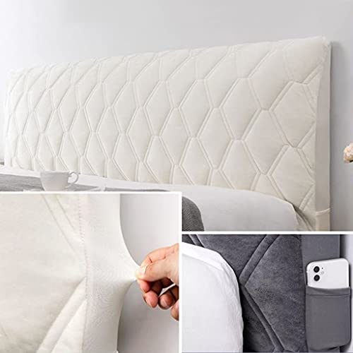 Copritestiera Letto Copertura/Copri Testata Letto Matrimoniale/Singolo Imbottito Fodera Elastica Protezione, Coprire Antipolvere in Cotone Cover Addensare AntiGraffio Cuscino