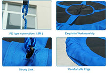 XIUYU Albero Altalena, Nest all'aperto Altalena for i Bambini, 100cm Grande Rotonda piattino Swing Poliestere 500 £ Peso capacità, Installazione Facile, Verde (Color : Green)