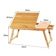 LYLSXY Supporto per computer in bambù regolabile, scrivania per laptop, scrivania per notebook, tavolo per laptop, tavolo da picnic S/A/Come mostrato