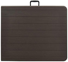 KG KITGARDEN Mesa Wood 180 Tavolo Pieghevole Multifunzionale, Marrone, 180x75x74cm
