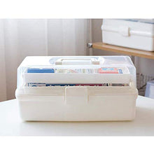 WRJ Scatola di Armadietto dei Medicinali, Ampio Vano Portaoggetti con Serratura per La Casa E Vacanze con Maniglia Integrata di Stoccaggio E Trasporto Durevole,33cm