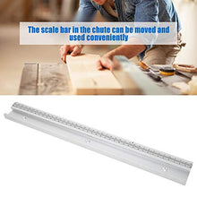T-Track Mitre, 1Pcs T-track in lega di alluminio con strumenti per la lavorazione del legno del cursore della lavorazione del legno della scala(400mm)