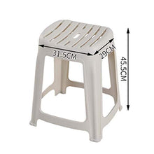 Plastic Sgabello Domestica Addensare Sedia per Adulti Moda Creativa Piazza Sgabello Tavolo da Pranzo Alto Sgabello di Plastica Sgabello Panca Semplice,D