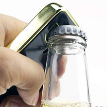 Dynamovolition Novità Portabottiglie in oro personalizzato Porta-magnete Portabottiglie in metallo lucido placcato in oro lucido