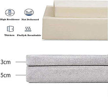Sunshinelh - Cuscino in schiuma ad alta densità, spessore 3 cm / 5 cm, per sedie da patio, cuscini per divano e mobili da terrazza, 30 x 60 x 3 cm