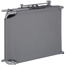 TecTake 800772 Sedia a Sdraio con Parasole, Schienale Regolabile in 4 Posizioni, Rivestimento Resistente, Giardino Spiaggia Lettino da Sole - Disponibile in Diversi Colori (Grigio | No. 403413)