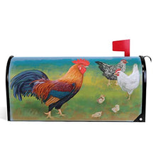 Casella postale magnetica per pittura a animali, galline e galline di galline, galline, galline, animali domestici, grandi dimensioni 64,8 x 53,3 cm