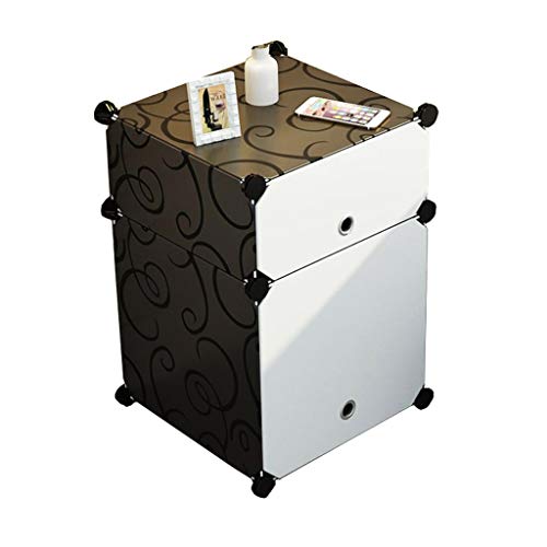 Locker Noleggio Home Camera Stratificazione Guardaroba Armadio Comodino Rimovibili Vestiti di Plastica Scaffalature Dormitorio MUMUJIN (Size : 39X37X57CM)