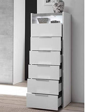 Stilprojectstore Settimino 6 Cassetti - Full - Bianco Opaco/Cemento