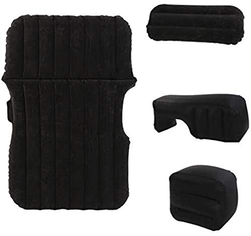 Lettino da Viaggio Lettino da Viaggio Auto Gonfiabile Cuscino Letto, Auto d'affollamento Capo Cambio Interno Letto Letto Gonfiabile, di Corsa Esterna Dormire Pad, Multicolore 6-3 (Color : Black)
