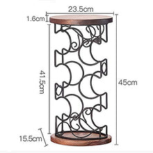 LHQ-HQ cremagliera del Vino del Vino in Legno massello armadietto del Vino cremagliera 6 Bottiglie Possono Essere impilati Supporto del Vino armadietto del Vino di casa Antiscivolo antiruggine Sicuro