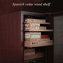 FJNS Sigari Humidor - 350 capacità di sigari - Scaffali e Serratura in Cedro Spagnolo - Funzione di Riscaldamento e Raffreddamento Digitale al Tocco - Umidificazione/Deumidificazione,Bbarebox