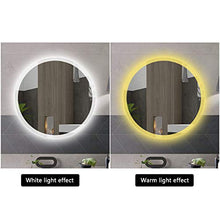 Bathroom mirror Smart Touch LED Luminoso Specchio da Bagno Appeso a Parete Rotondo con Lampada Specchio Bagno lavamani Specchio Luce antiappannamento