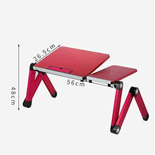 Tavolo da picnic all'aperto Scrivania Laptop, Stand tavola portatile pieghevole in lega, supporto per laptop regolabile in altezza per divano letto e divano, ad altezza regolabile a 48cm Scrivania per