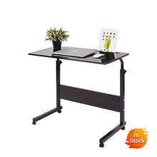SXGKY Pieghevole da Tavolo Computer Portatile Registrabile Laptop Desk Ruota Portatile Ping può Essere Sollevato in Piedi Desk Scrivania Portatile FF (Color : Dark Khaki)