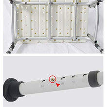 TANGIST Vasca da Bagno e Doccia Comfort Sgabello da Bagno in Lega di Alluminio Regolabile Anziano/handicappato/Sgabello da Bagno Incinta Sedia Antiscivolo Max.180 kg (Bianco) Prevenire Lo Scivolam