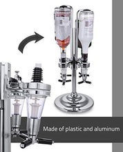 Toys4boys LED Dispenser Bevande Porta Bottiglie, Bar Butler, 4 Dispenser Verticale Alcolici, Bevande con Dosatori