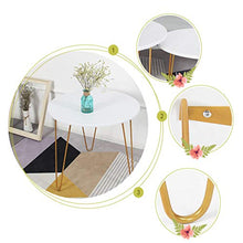 Yyqx Comodino Tavolino da caffè Semplice in Ferro battuto in Balcone, armadi Laterali del Divano, tavolino Minimalista Nordico Comodini Letto