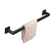 Beelee 40cm montaggio a parete Porta asciugamani, SUS304 Acciaio inossidabile, moderno Appendi Asciugamani per bagno, pittura nera, BA19901B40