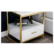 SLL- Marmo Comodino Rack Nordic Ins Luce Dorata di Lusso Moderno Semplice Dormitorio Camera Armadio di immagazzinaggio