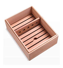 YAeele Cigar Box, Naturale Non Verniciato Mellow Legno di Cedro Solido Cigar Humidor, Cigar Cabinet, Anti-Pressione (Colore: Naturale) .Compleanno/Regali di Festa del papà/Regali da