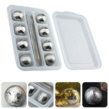 Cabilock 8Pcs di Pietra del Whisky Whisky Rocce di Figura di Calcio in Acciaio Inox Vino del Ghiaccio di Pietra Agghiacciante Bere Pietre per Il Freddo Whisky di Vino Bevande con La