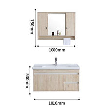 Set da Bagno a Specchio Armadio Mobile da Bagno a Muro Simple Balcone Balcone Integrato Cabinet per lavabo in Ceramica Set di Mobile da Bagno Mobili per la casa Decorativi