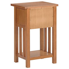 vidaXL Tavolino Portariviste con Cassetto 35x27x55 cm Legno di Rovere