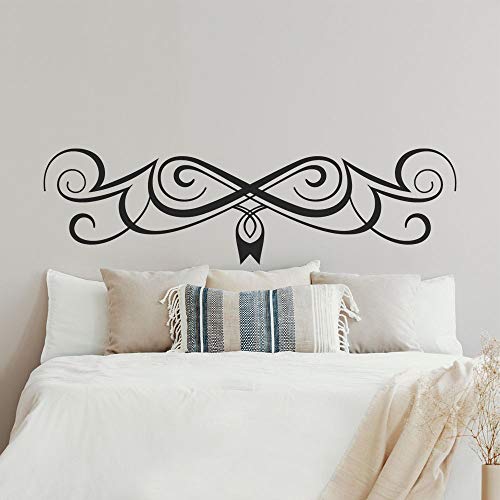 Adesivi per testiera del letto, T-MK435, 40 x 140 cm, colore: Nero