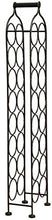 Biscottini Porta Bottiglie in Ferro battuto Finitura Nera Anticata L24xPR12xH105 cm