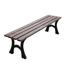 GaoF Panchine in ghisa per Cortile Esterno, Panca da Giardino per Esterni in Legno massello Anti corrosivo, Panchine per Portico per mobili da Esterno, Carico 660 libbre/ospitare 2-4 Persone