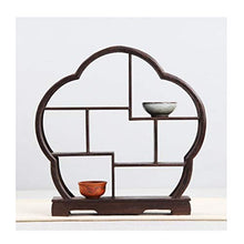 &ripiano di stoccaggio Scaffalature Home Living Room Teacup Set da tè Teiera Decorazione Espositore Antique Clapboard Rack, 29.5 * 5.6 * 29.7CM Scaffale di Finitura