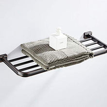 KUNGYO Nero Portasciugamano Nera da Parete - Portasciugamano da Parete Bagno Adesivo Porta Salviette per Il Bagno Lavabo Bagno Cucina