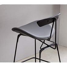 TopJiä personalità con Schienale Sgabelli da Bar,Alta qualità Commerciale Seggiola da Bar,Avere PU Pelle Sgabello da Bar,Gamba Carbonio Stuoia Vernice Nero,Adatto per Cucine Bar Caffetterie Bar