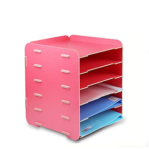 Schedario Classificatore Verticale Schedario, Classificatore Da Tavolo In Legno, 4 Strati Di Articoli Per Ufficio Creativi, Cartella Della Scatola Di Immagazzinaggio Di Libri A Più Strati, Per Uso Uff