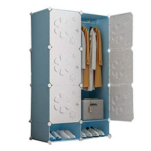 ZWYSL Appendiabiti Portatile Cabinet in Plastica di Alta qualità Montare Il Panno Appeso Camera da Letto Armadio di Stoccaggio Scatola Portaoggetti in Plastica (Size : 6 Doors B)
