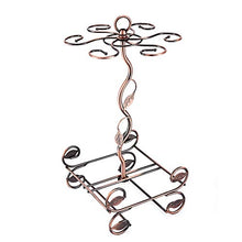 Gn shop Portabottiglie per Vino - 2 Bottiglie di 6 Bicchieri di Ferro Battuto Scaffale per Vino Creativo Decorazione Domestica Wine Rack