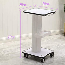 DHR- Carrello for attrezzature di rotolamento con manico e vassoio, carrello medico for piccole bolle con ruote Station Stazione professionale for strumenti di bellezza for strumenti mobili Bagagli se