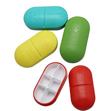 Contenitore portapillole portatile per pillole e medicine vitamine, per uso quotidiano e in viaggio
