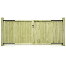ghuanton Cancelli da Giardino 2 pz in Pino Impregnato FSC 300x125 cm Articoli di ferramenta Barriere e recinzioni Cancelli