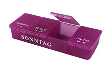 com-four® 2X Dispenser per dose di farmaco 7 Giorni - Scatola per farmaci - Scatola per Pillole - Scatola per compresse - Dose settimanale [Lingua: Tedesco]