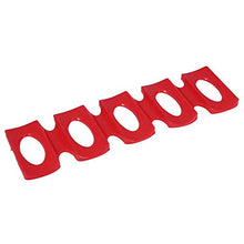 Tappetini per bottiglie di vino in silicone per birra, lattine per frigorifero antiscivolo, supporto per rack, per barbecue, cucina domestica, rosso