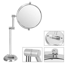 Wifehelper, specchio da parete pieghevole, girevole a doppio lato, con manico allungabile, braccio alla moda, 3 pezzi, accessori per il bagno (15,2 cm)