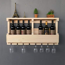 MRJG - Portabottiglie da parete, da appendere alla parete, per bicchieri di vino, grande capacità, adatto per bar, salotti, studio, hotel, ecc.