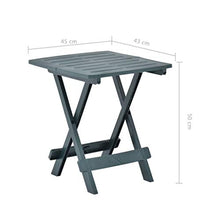 Qnotici Tavolo da Giardino Pieghevole in plastica, Tavolo da Giardino per Il Tempo Libero all'aperto, Tavolo da Giardino per riunioni di Famiglia 45 x 43 x 50 cm  Verde